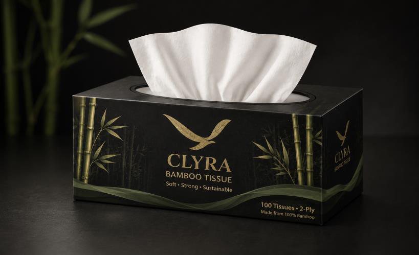 Clyra Bamboo Luxury tissue box