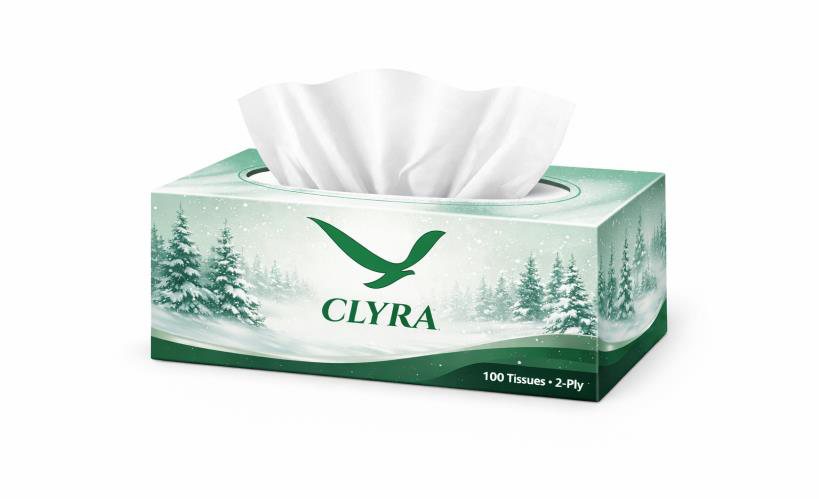 Clyra Snow Pine tissue box